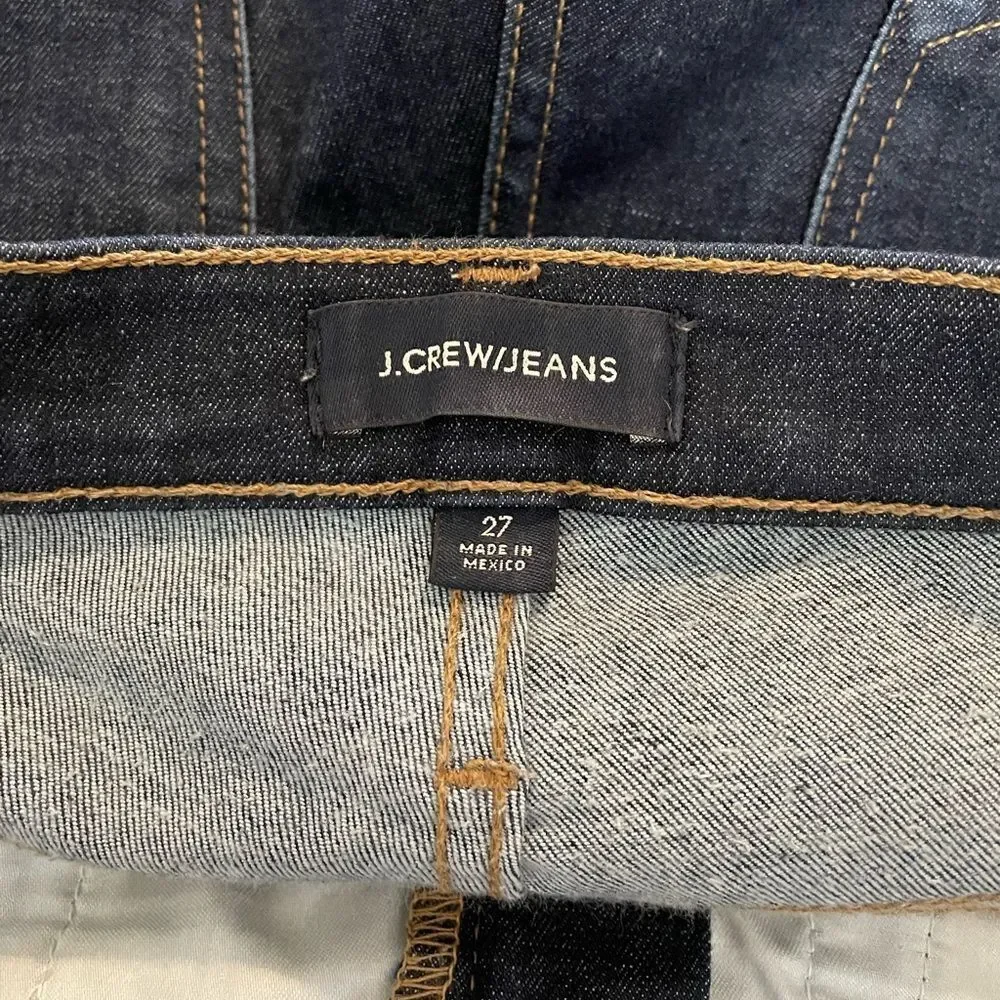 J. Crew Dark Wash 9” High-Rise Toothpick Skinny Jeans - Picture 5 of 6